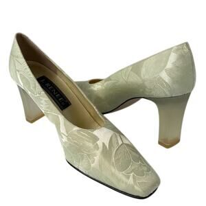 J. Renee Vintage Pumps with Lucite Heel - New
